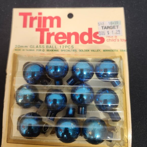 Vintage Trim Trends Mini Glass Ornament Set - Picture 1 of 5
